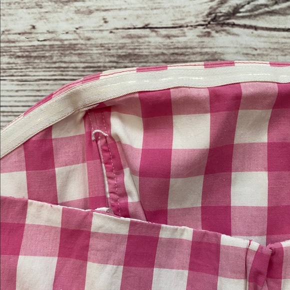 LILLY PULITZER Pink Gingham Strapless Dress - Picture 13 of 16